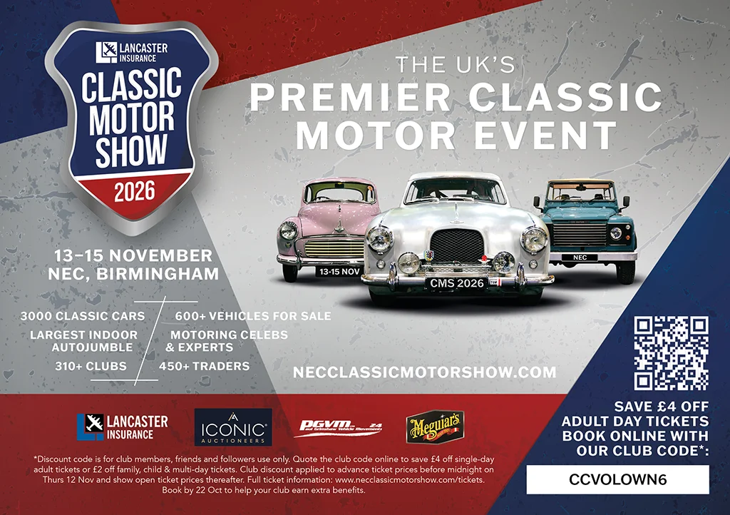 Volvo Owners Club at the NEC Classic Motor Show 2026